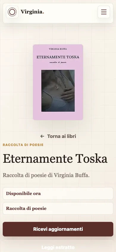 The book detail page at 390 pixels wide.