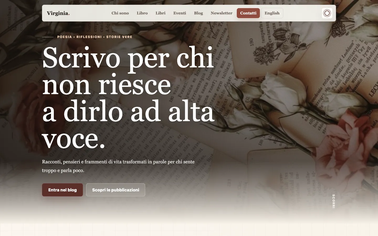 The left half of the homepage hero in the light theme.